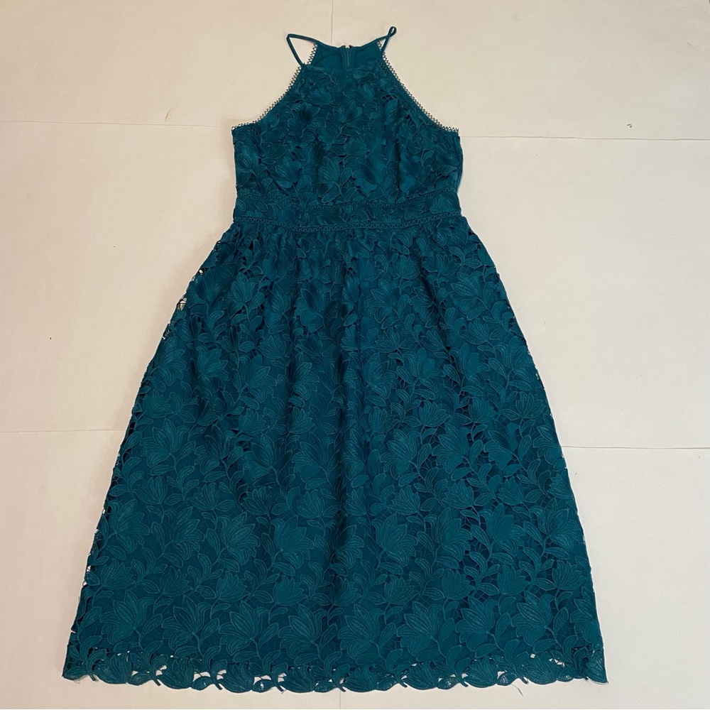 Loft green dress size 6